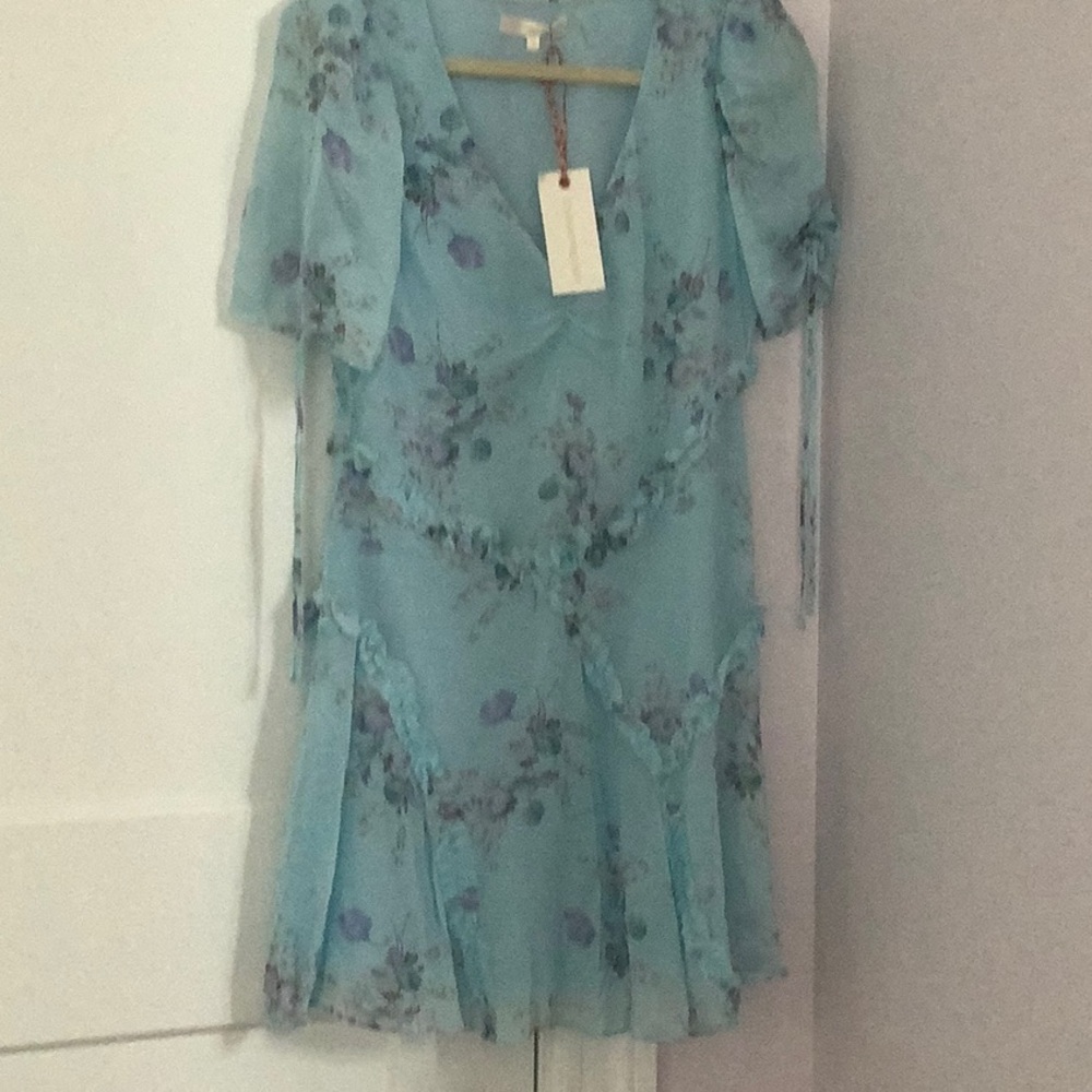 LoveShackFancy Blue Floral Dress - Picture 4 of 6